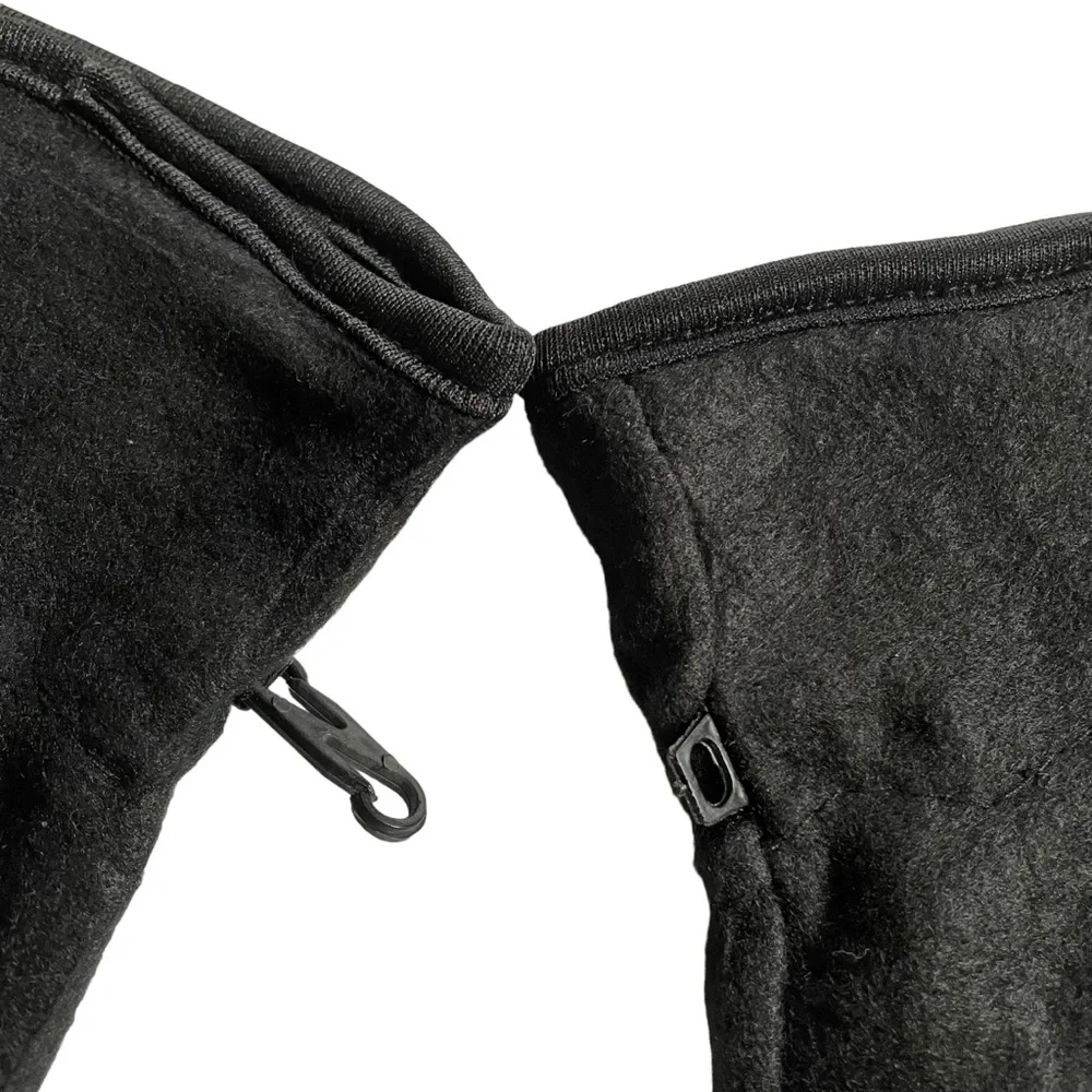 Unisex Women's Men's Fleece Winter Gloves Lined Black